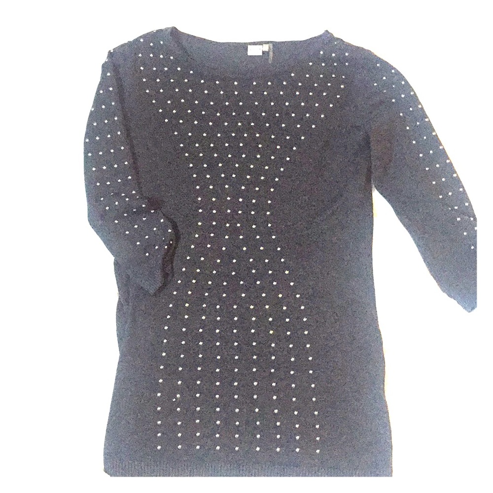 Embellished sweater dress